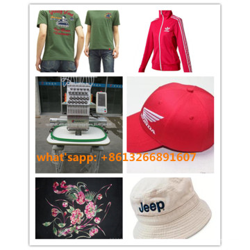 9/12/15 Colors Single Head Computer Cap Embroidery Machine T-Shirt Embroidery Machine